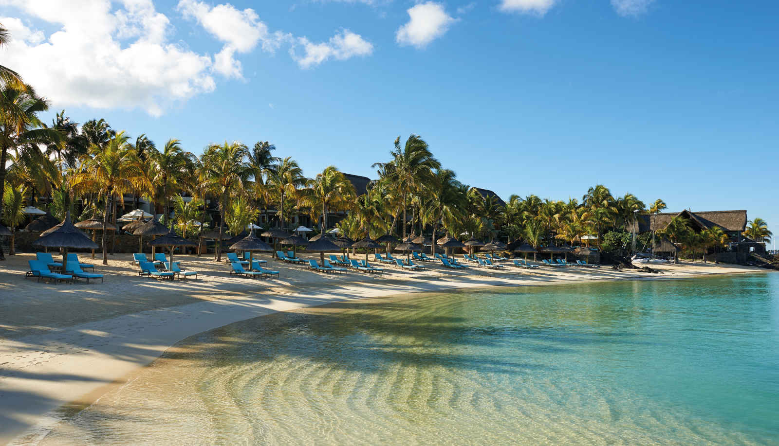 Plage, hôtel Royal Palm Beachcomber Luxury, île Maurice