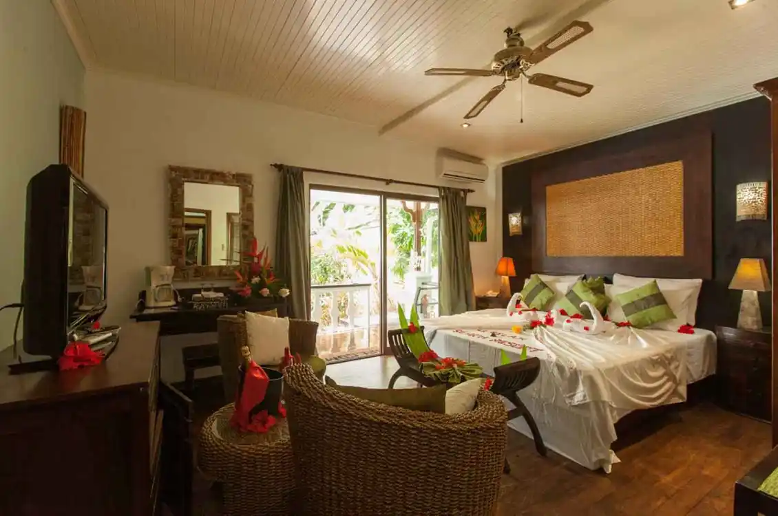 Chambre double, Le Relax Beach Resort, Grande Anse, Praslin, Seychelles