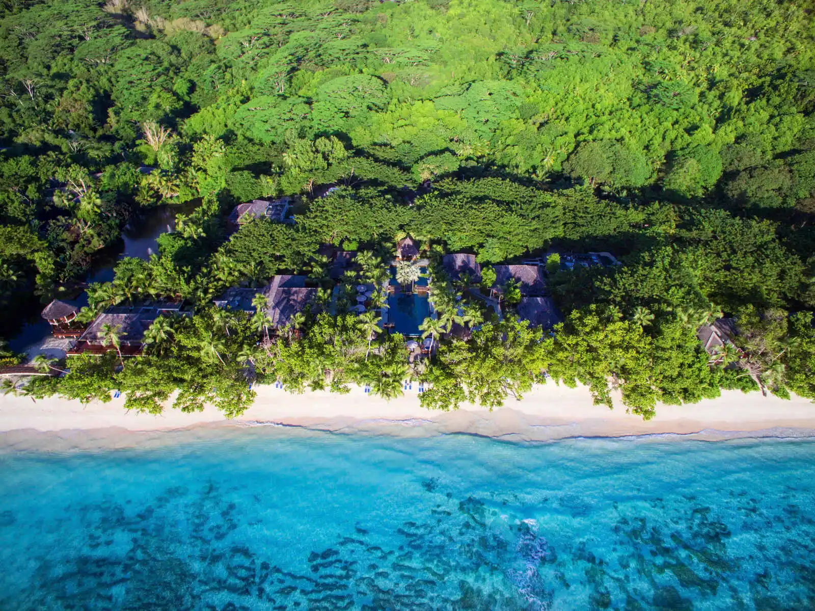 Vue aérienne, Hilton Seychelles Labriz Resort & Spa, Mahé, Seychelles
