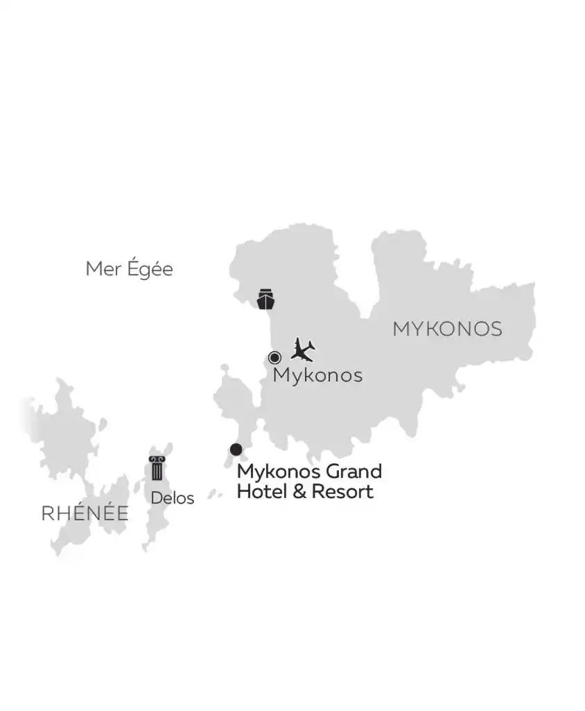 Carte Mykonos Grand Hotel & Resort