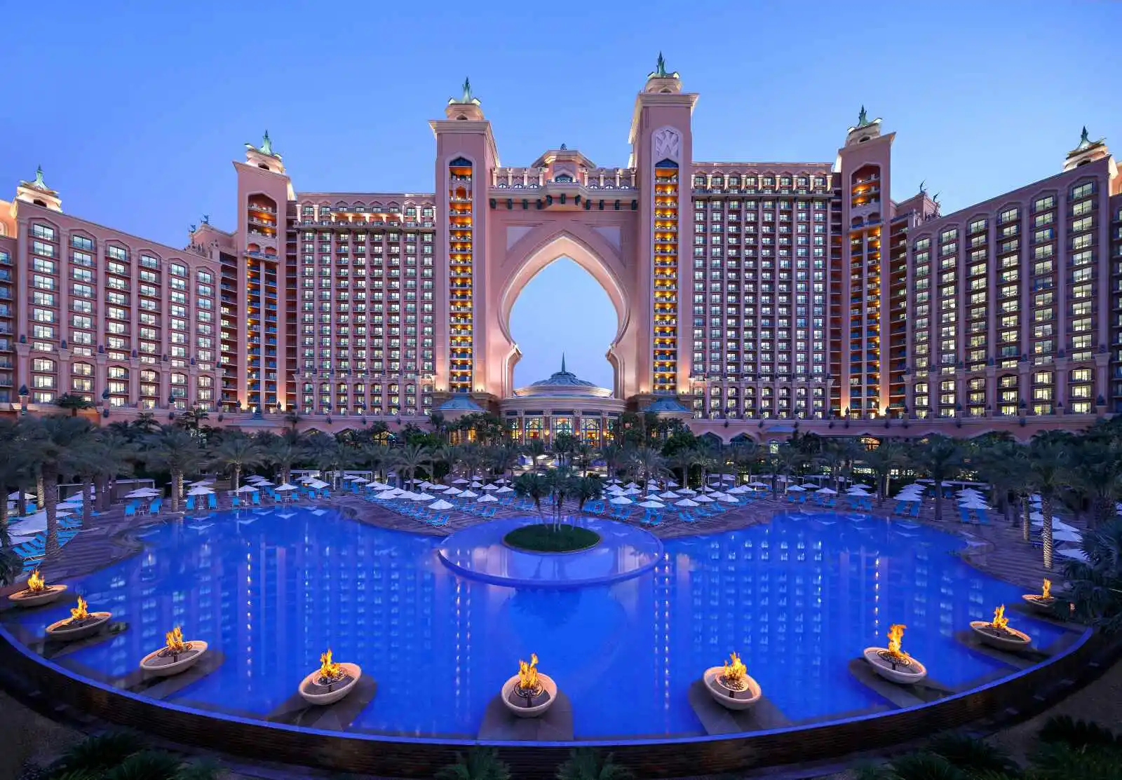 Piscine royale, Atlantis The Palm, Dubaï, Émirats arabes unis