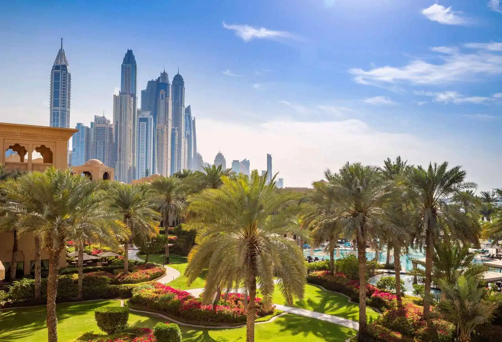 Vue extérieure, The Palace, One&Only Royal Mirage, Dubaï, Émirats arabes unis