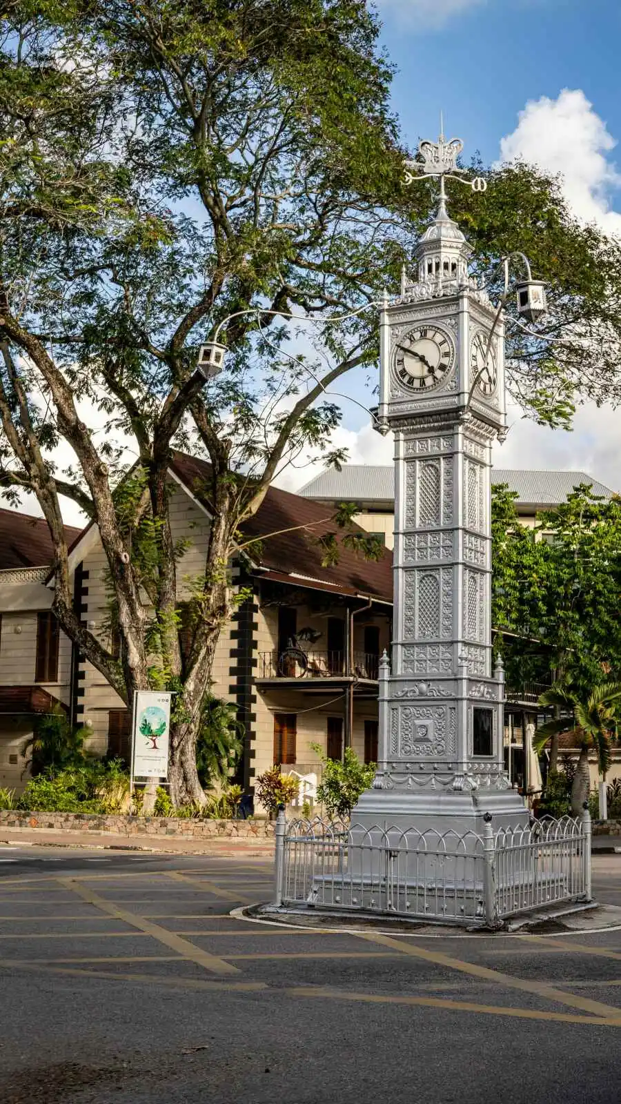 L'Horloge de Victoria, Victoria, Île de Mahé, Seychelles