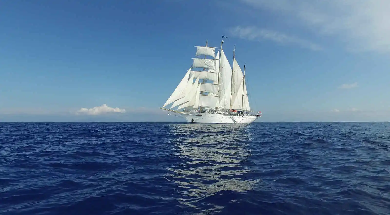 Vue extérieure du bateau, Star Clipper