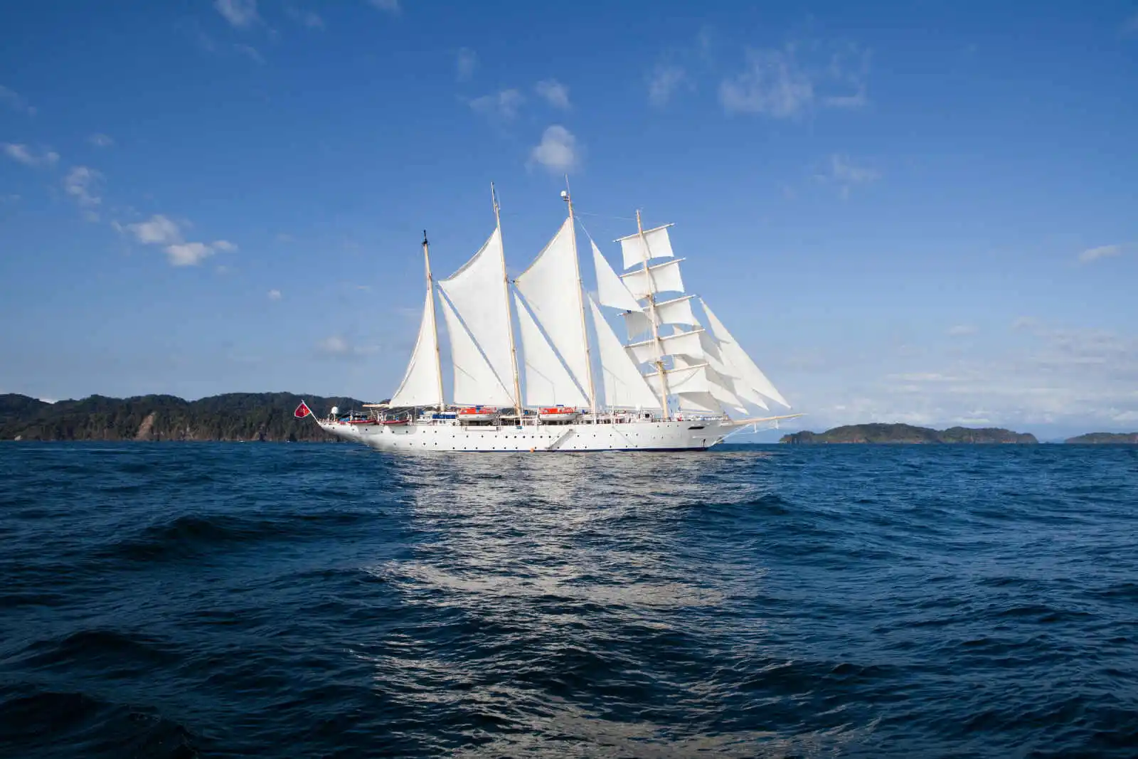 Vue extérieure du bateau, Star Clipper