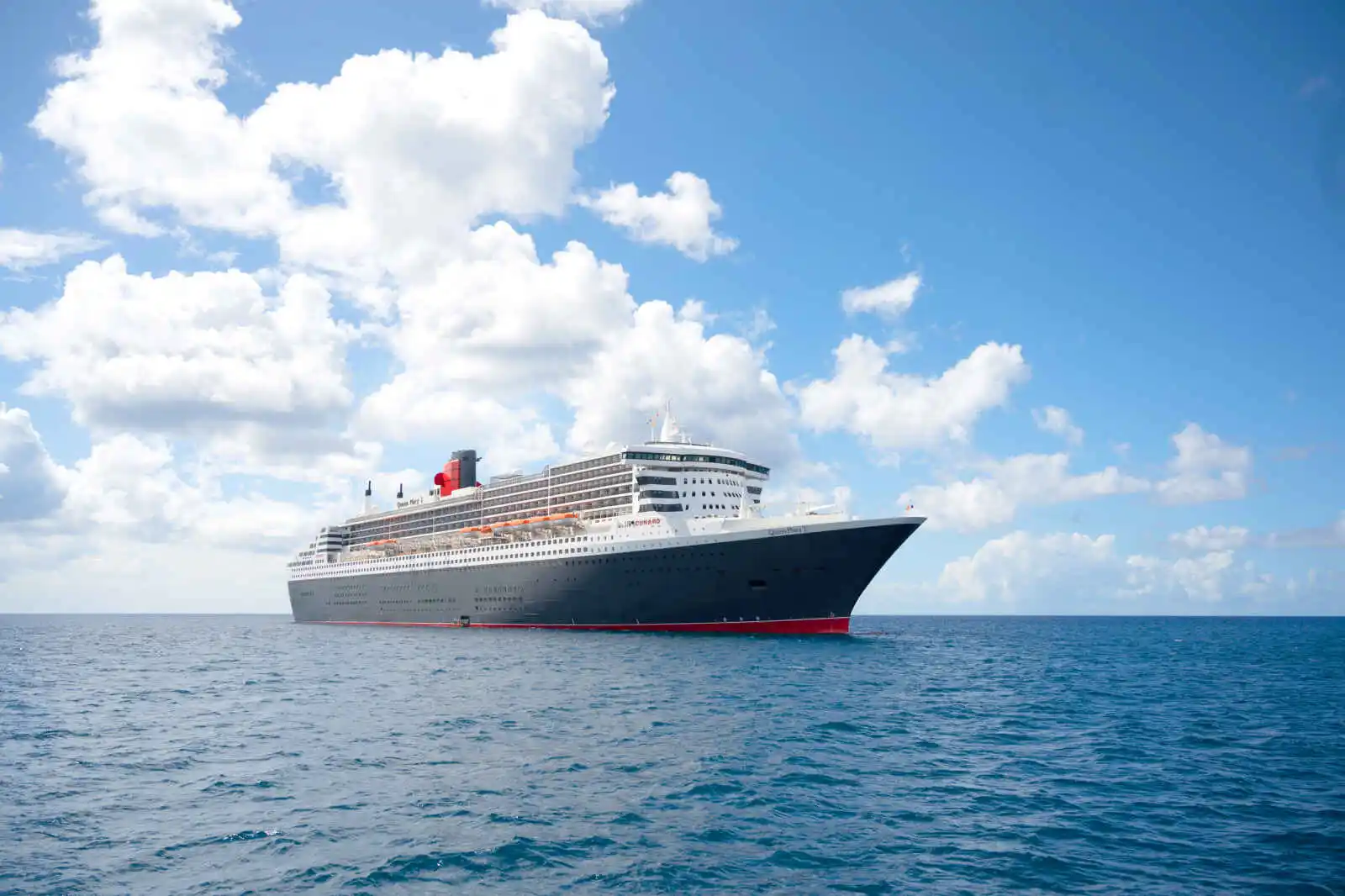 Vue extérieure du bateau, Queen Mary 2